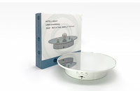 Platine tournante de photographie à 360 degrés Alimentation USB pour produits de photographie et spectacles pour platine tournante à miroir blanc de 20cm