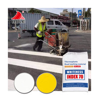 Peinture thermoplastique pour marquage routier en Thaïlande, zone résidentielle, faible bruit après pose sur chaussée