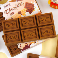 Gommes en caoutchouc souple en gros à prix abordable, design en forme de chocolat, pour enfants, fournitures scolaires, gommes mignonnes, aide aux devoirs