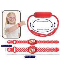 Étui de protection intégral 360° en silicone respirant avec motif de dessin animé mignon pour bracelet de localisation GPS pour enfants, anti-perte et suivi