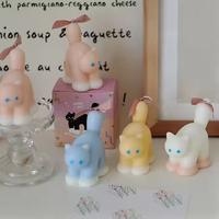 Handgemachte entzückende katzen förmige Duft kerzen Luxuriöses kreatives Dekor für Weihnachts geschenke Valentinstag Muttertag