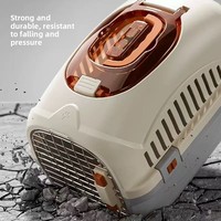 Nouvelle cage de transport pour animaux de compagnie en PP solide, respirante, anti-stress, portable, résistante à la pression, pour chats et chiens, capacité de 5 kg