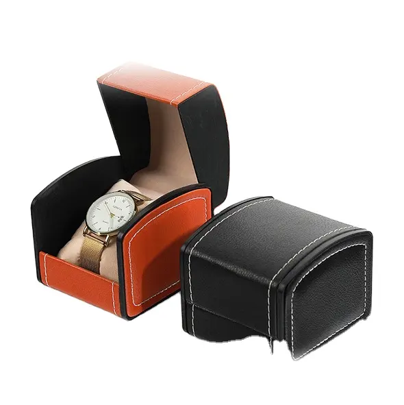 2024 nuevo reloj KP de lujo con logotipo personalizado para hombre, caja de embalaje, caja de reloj de regalo de almacenamiento de cuero Pu