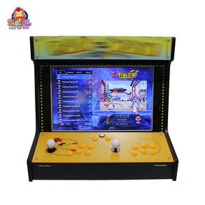 <span class=keywords><strong>Mini</strong></span> Máquina Arcade de Sobremesa con Pantalla LCD de 19 Pulgadas para Dos Jugadores, Consola de Lucha Callejera que Funciona con Monedas para Centro de Juegos - Product Image 1