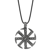 Pendentif Slavic kodrat Double face, collier étoile de russie, roue nordique, Viking, Runes, bijoux amulette, Talisman