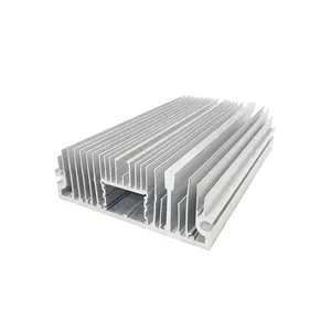 Disipador de calor de enfriamiento de aluminio anodizado, perfil de extrusión de precisión, mecanizado