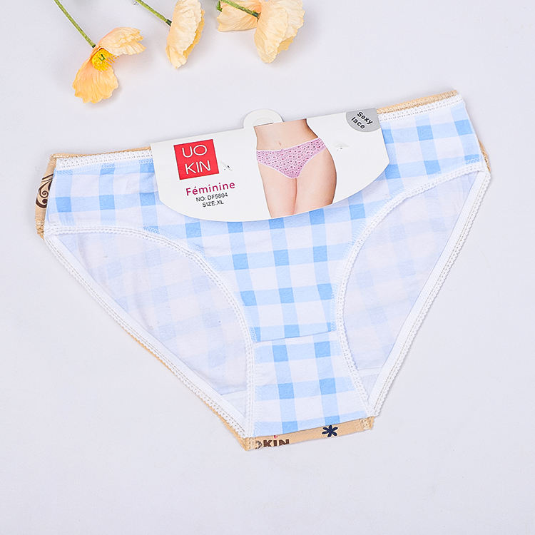 UOKIN Ladies Panties Underwear in Bulk Wholesale Womens Print Flowers Cotton Woman Underwear Wholesale High Quality Combed
