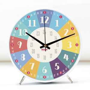 Nói với thời gian giảng dạy đồng hồ 8 inch im lặng Pin hoạt động analog Đồng hồ học tập trẻ em phòng trang trí nội thất trường lớp học - Product Image 2