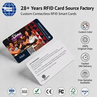 Carte RFID 1K 4K 13,56 MHz, carte PVC blanche vierge, codage de puce personnalisé, carte d'accès et de paiement, usine OEM