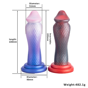 Fantasy Silikon Monster Dildo König Cobra Schlange G-Punkt Prostata-Massage gerät Sexspielzeug Alien Knot Dildo mit starkem Saugnapf - Product Image 6