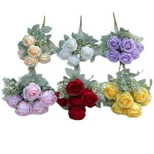 Lfh 9 Happy Rose Multi-Layer Ronde Lieverd Roos Groothandel Bloemen Europese Home Beauty Chen Lay-Out Zijde