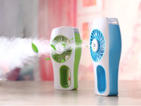 Mini ventilateur portatif usb de brumisation d'air frais refroidisseur de glace avec humidificateur support de brouillard mini ventilateur de pulvérisation d'eau ventilateur de support d'humidificateur