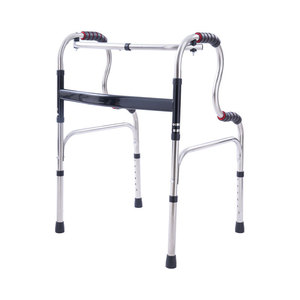 Déambulateur Chelan en acier inoxydable, double courbure, léger, antidérapant, à quatre pieds, pour patients victimes de fracture - Product Image 1