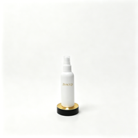 Pulvérisateur rond en plastique HDPE pour soins de la peau, tonique, crème pour le visage et lotion, flacon pulvérisateur cosmétique blanc 30ml-250ml