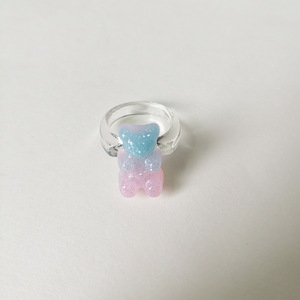 Nuovi Anelli in Acrilico Cartoon SC, <span class=keywords><strong>Anello</strong></span> Colorato a Forma di Orsetto, Grazioso <span class=keywords><strong>Anello</strong></span> in Resina Acrilica per Donne e Ragazze - Product Image 5