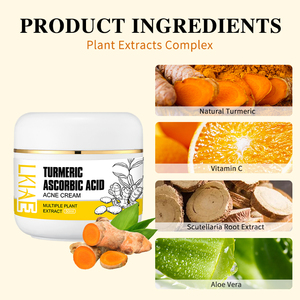 Crème et <span class=keywords><strong>lotion</strong></span> éclaircissante <span class=keywords><strong>pour</strong></span> le <span class=keywords><strong>visage</strong></span> à base de niacinamide et de curcuma, cosmétique à base de plantes, meilleur soin de nuit <span class=keywords><strong>pour</strong></span> éliminer les taches brunes, crème et <span class=keywords><strong>lotion</strong></span> contre l'acné au curcuma, OEM ODM - Product Image 4