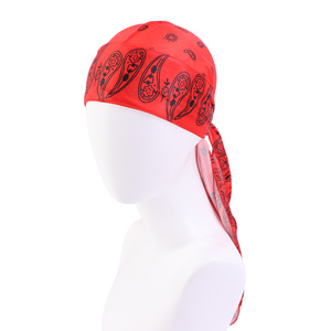 2021 אופנה פייזלי דפוס הדפסת נשים Hiphop משי Durags לגברים מעצב <span class=keywords><strong>Durag</strong></span> משי ספק בנדנה כובע