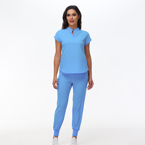 सस्ते छोटे बैच के बड़े आकार के अस्पताल डॉक्टर नर्स यूनिफॉर्म यूरोप और अमेरिका स्क्रब सूट के लिए निर्यात - Product Image 3