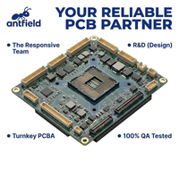 Antfield : Montage de PCB et PCBA à haute vitesse avec support de test fonctionnel interne, capacité hybride SMT à mixage élevé et conception de schémas.
