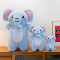 En gros, Jouets pour bébés en peluche en matériau PP, en forme de chat et d'éléphant, Coussin long de confort et d'accompagnement pour chats, Porte-clés