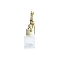 Flacon de 10 ml pour désodorisant de voiture, flacon suspendu avec couvercle en bois, flacons vides pour parfum de voiture