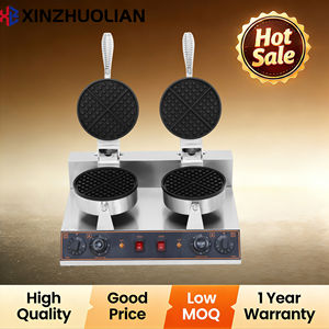 Nouvelle gaufrière électrique <span class=keywords><strong>belge</strong></span> entièrement automatique à double tête de 2,4 kW, en acier inoxydable, économie d'énergie, revêtement antiadhésif - Product Image 5