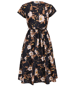 Vestido Vivien de Algodón Económico de Manga Corta para Mujer con Tela Ligera y Transpirable Diseñado para Comodidad y Uso Diario Elegante - Product Image 4