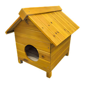 Natuurlijk massief houten ecologisch verantwoorde katten- en hondenhuisje, comfortabel dierenbed voor harige vrienden - Product Image 2