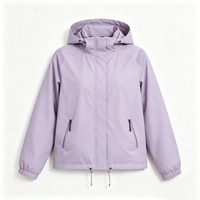 Veste de randonnée softshell pour femme, printemps automne, imperméable, fermeture éclair, col montant, capuche, pour le camping en plein air