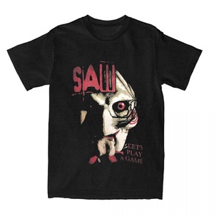 T-shirts Saw X Horror Movie 180g en pur coton imprimé respirant, ensemble coordonné vintage, marque streetwear transfrontalière - Product Image 3