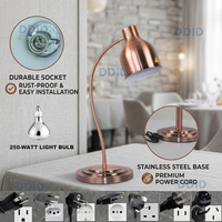 Lampe chauffante infrarouge de qualité supérieure pour restaurants et hôtels, chauffe-plats pour buffet, lampe chauffante pour aliments
