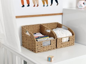 Haddeleme kıyafet sepeti kalınlaşmış büyük çamaşır Handwoven Bakset Rattan sepetleri toptan ahşap ekmek kutusu için mutfak tezgahı - Product Image 6