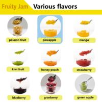 2025 OEM penjualan laris Premium sirup Drop cair teh susu kopi 2.8KG pasta nanas vakum stoples jeli permen Jam buah dengan bubur kertas