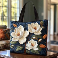 3D Cross-Border Neues Produkt für Damen Trendige Modische Bedruckte Tragetasche Schultertasche Canvas PU mit Reißverschluss
