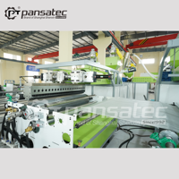 Machine d'extrusion monovis Pansatec pour la fabrication de film bulle laminé 4 couches 1600 mm en LDPE, LLDPE, HDPE à économie d'énergie