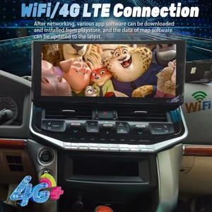หน้าจอ Qled ขนาด 16.3 นิ้ว สำหรับ TOYOTA Land Cruiser 200 LC200 LC300 อัปเกรด Android ปี 2023 พร้อมระบบชาร์จไร้สาย มัลติมีเดีย GPS สเตอริโอ - Product Image 2