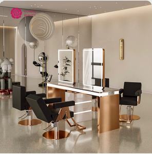 Espejo de cuatro lados de calidad superventas de belleza Yicheng con luz LED, espejo de maquillaje, muebles de peluquería, el mejor proveedor de China - Product Image 6