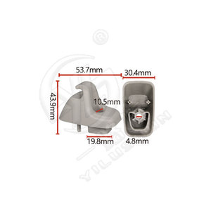 Clip de Base para Espejo de Visera Smooth Sailing Y103 para Dodge Ram 1500, Plástico Nylon - Product Image 2