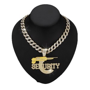 New Cross-Border <strong>Supply</strong> From Europe And <strong>America</strong>: Sniper Rifle Seurity Letter Pendant, A Niche Unique Twist Chain <strong>Jewelry</strong> - Product Image 1