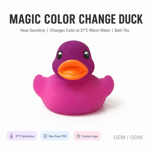 Hot Selling Color Changing Duck Bath Toy, Heat Sensitive <strong>Magic</strong> Color <strong>Bathtub</strong> Water Toy Wholesale Change Color Duck on Hot Water - Product Image 1