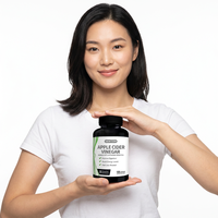 Herborigen Capsules de Vinaigre de Cidre de Pomme Probiotiques LactoSpore Détox Nettoyage Perte de Poids Soutien Immunitaire