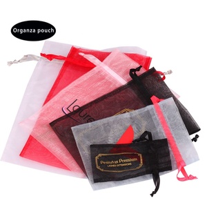באיכות גבוהה אורגנזה תיק ממתקים <span class=keywords><strong>pouch</strong></span> שרוך תיק לוגו מותאם אישית תכשיטים תיק מתנה לחתונה - Product Image 4