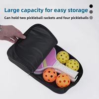 Sac de transport portable et étanche en tissu Oxford pour raquettes de pickleball, avec bandoulière réglable, grande capacité, multifonctionnel pour l'entraînement