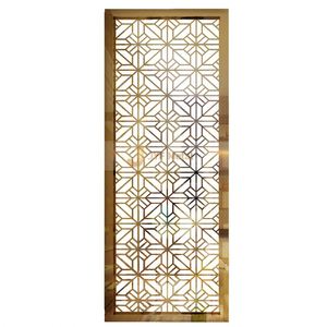 EX542 Modern Foldable Laser Cut Stainless Steel <b>Screen</b> Partition for Commercial Interior Design Engineering Project - Product Image 3