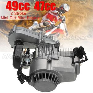 47cc/49cc <b>Engine</b> 2-Stroke Pull Start Motor Transmission <b>Engine</b> Air Filter Mini Pocket Dirt Pit for Mini Dirt <b>Bike</b> Dirt ATV Quad - Product Image 1