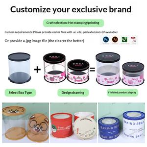 Kotak Kue Bulat dan Kotak Keju Tinggi 4 Inci untuk Kemasan Ulang Tahun dan Penyimpanan - Product Image 4