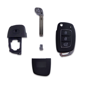 Haute qualité bon prix nouveau Type 3 boutons <span class=keywords><strong>SUV</strong></span> Flip Key Shell Case Fob fit pour H-yundai avec boutons en plastique avec lame TOY40 - Product Image 3