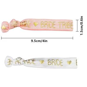 Braccialetto <span class=keywords><strong>Team</strong></span> <span class=keywords><strong>Bride</strong></span> per Addio al Nubilato Fascia in Raso per Futura Sposa Accessori Decorativi per Festa di Addio al Nubilato e Matrimonio - Product Image 6