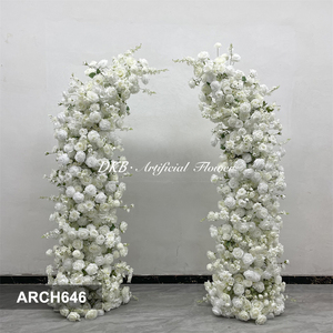 Usine de fleurs artificielles DKB, fleurs artificielles personnalisées, <span class=keywords><strong>arche</strong></span> de fleurs artificielles de haute qualité pour la décoration de fond de mariage - Product Image 3