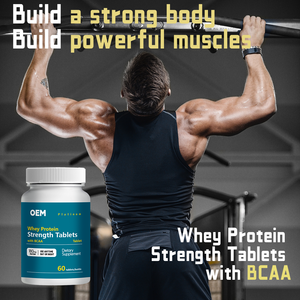 Comprimés de protéines de lactosérum OEM/ODM avec <span class=keywords><strong>BCAA</strong></span> |   Complément alimentaire pour la prise de masse musculaire et la récupération (marque blanche disponible) - Product Image 3